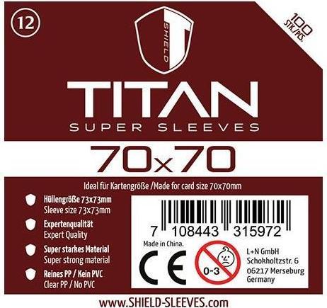 Immagine prodotto Shield Sleeves 1024476 - Titanio - 100 Super maniche per cartoline 70 x 70 mm