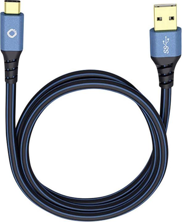 Immagine prodotto Oehlbach Cavo di collegamento USB 3.2 Gen 1 (USB 3.0) (1x maschio A 1x maschio C™) 3,00 m contatto di spina (3 m, USB 3.2 Gen 2, 10 W)
