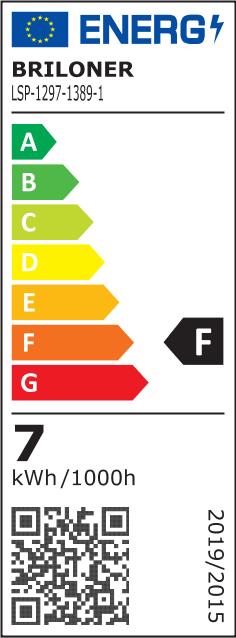 Energie-Label Briloner Klemmleuchte (600 lm)