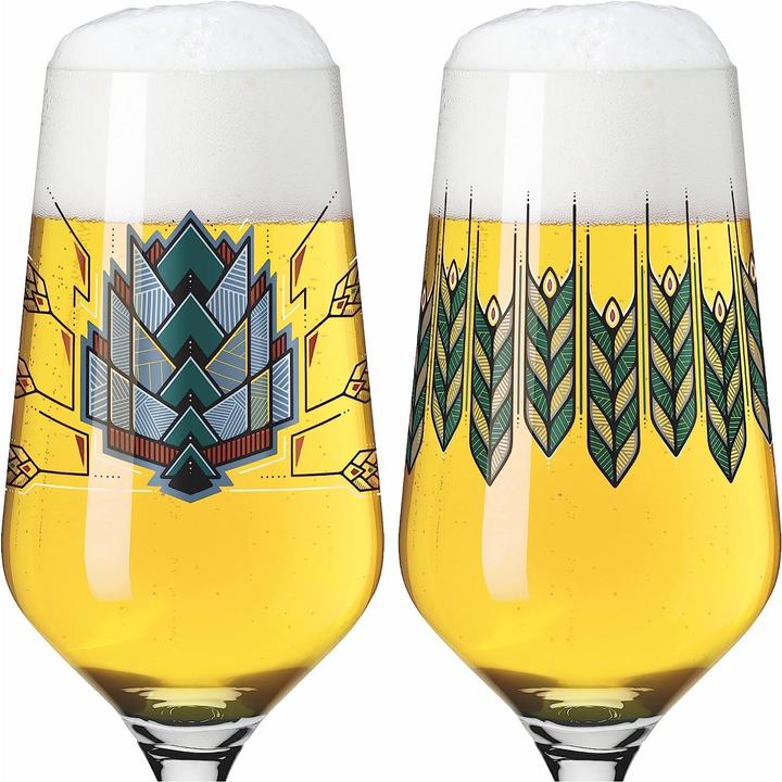 Ritzenhoff Pilsgläser mit Motiv Brauchzeit (0.37 l, 2 x)