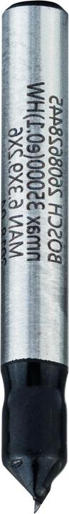 Immagine prodotto Bosch Professional Zubehör Fresa a V, 6 mm, D1 6,35 mm, L 9,2 mm, G 48 mm, 90°