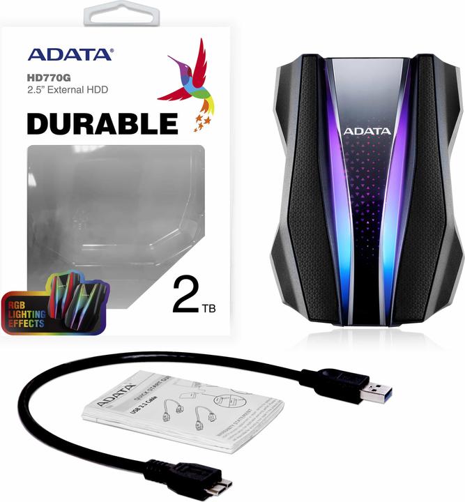 Produktbild Adata HD770G 1 TB Schwarz (2 TB)
