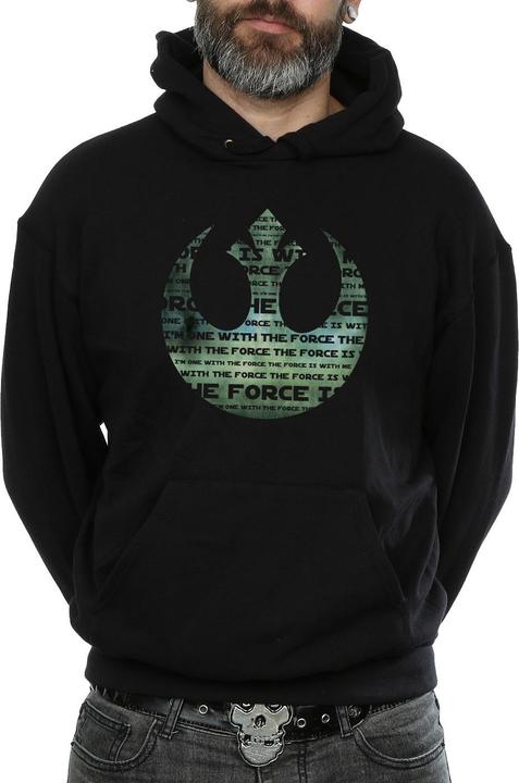 Star Wars Rogue One I'm One With The Force Alliance Emblem Green Kapuzenpullover (S)