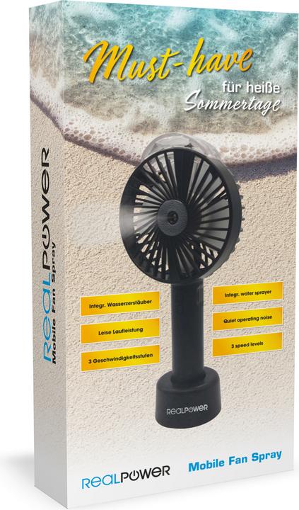 Actual product image RealPower Mobile fan spray