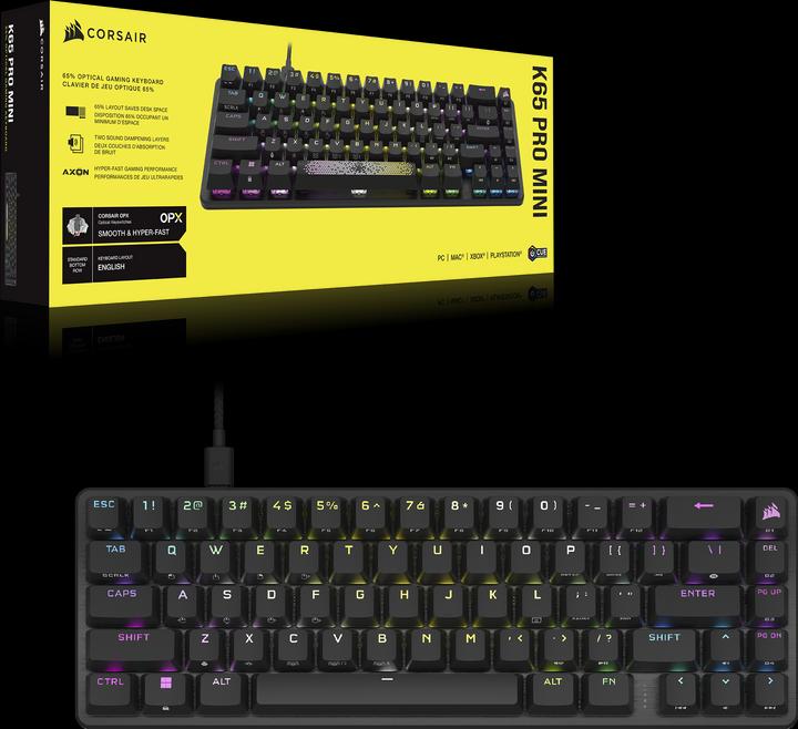 Immagine prodotto Corsair K65 Pro Mini (DE, Cablato)