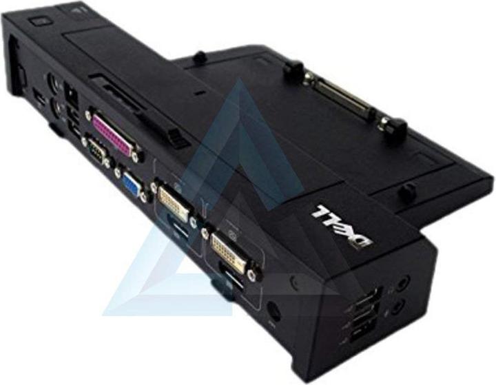Actual product image Dell E-Port Replicator Advanced W/ 130-Watt Power Adapter Cord (Docking port (proprietary), 5 Ports)