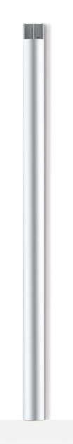 Actual product image Multibrackets Aluminium cable ducts (Duct, 110 cm)