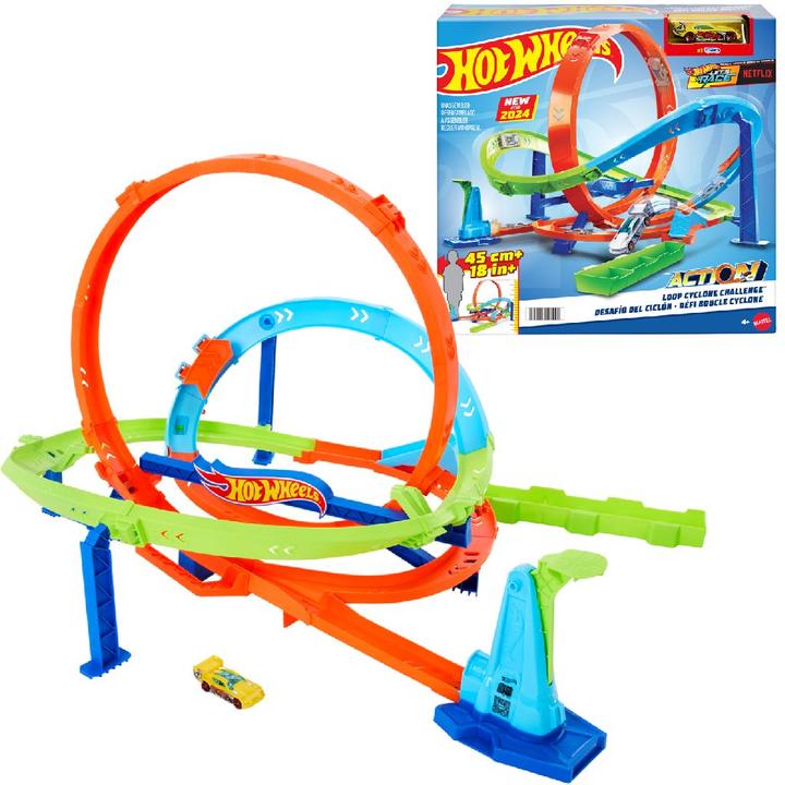 Actual product image Hot Wheels Action Hyper Loop Extreme