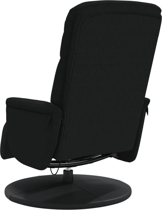 Produktbild VidaXL Massagesessel mit Fussteil Schwarz Samt,Farbe