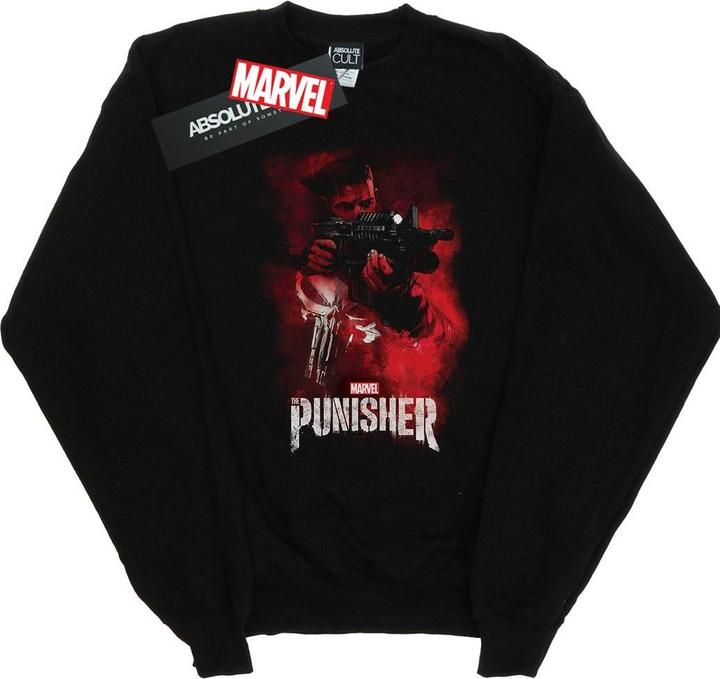 Actual product image Mens The Punisher TV Series Red Smoke Sweatshirt (XXL)