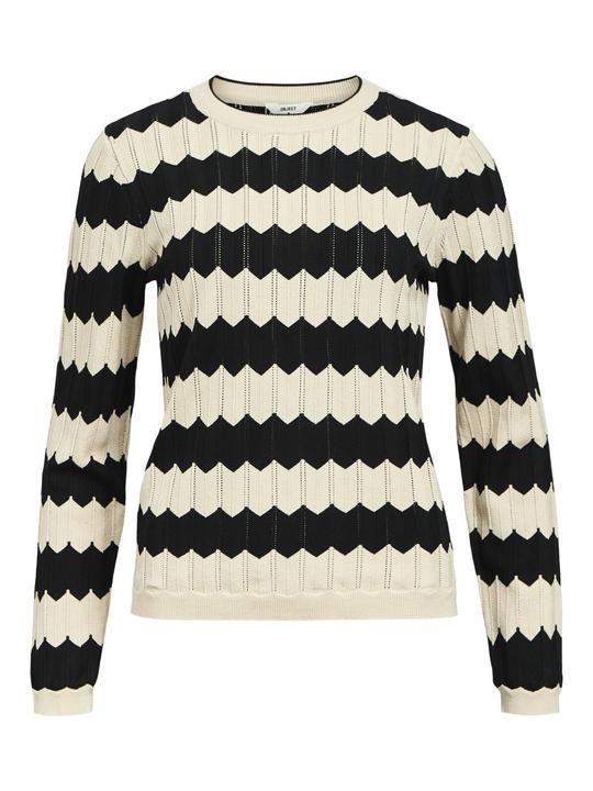 Object Gestreifter Strickpullover (S)