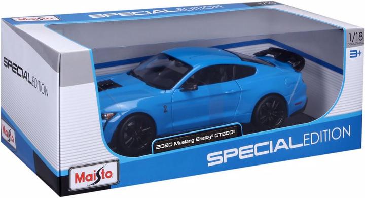 Actual product image Maisto Mustang Shelby GT500 2020 1/18 blue