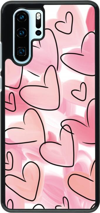 Produktbild PhoneLook Hülle Easter 2023 pink hearts (Huawei P30 Pro)