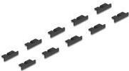 Image du produit Delock Cache-poussière pour USB 3.0 type Micro-B femelle sans poignée 10 pièces noir