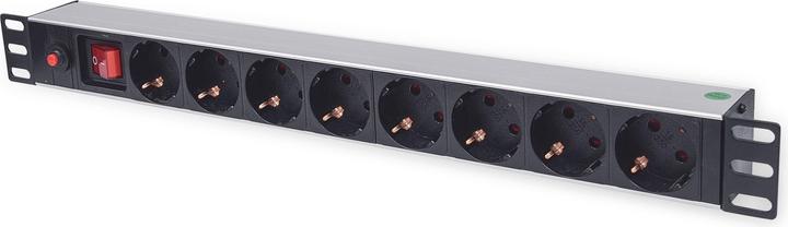 Actual product image Intellinet Socket strip 8-fold Schuko with overload protection (8 x, CEE 7/3, 3 m)