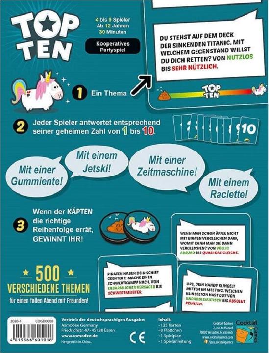 Produktbild Cocktail games Top Ten (Deutsch)
