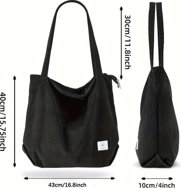 Produktbild Only-Bags.Store Cord Umhängetasche, minimalistische einfarbige Tragetasche, All-Match Lagerung Handtasche