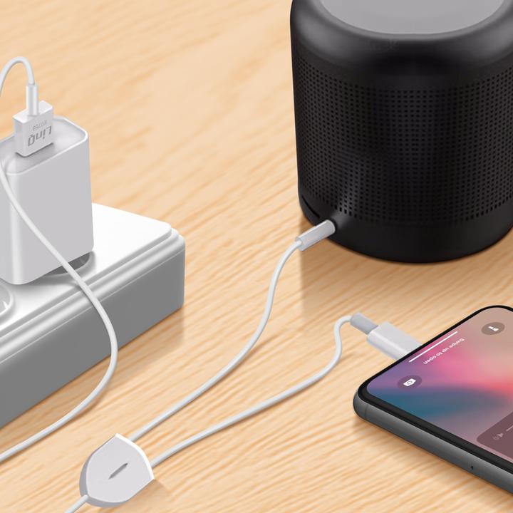 Actual product image LinQ USB A – Lightning/3.5 mm Klinke (1.20 m, USB, 3.5mm jack (AUX), Lightning)