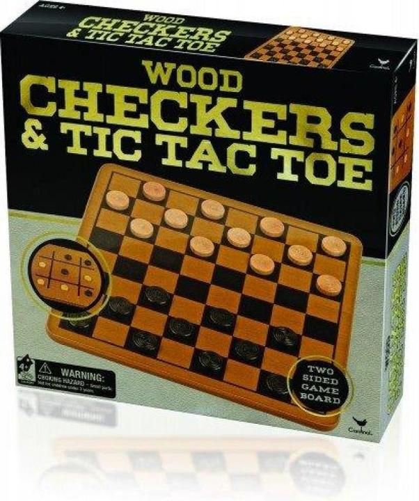 Actual product image Cardinal game set Wooden Checkers and TTT, 6033145
