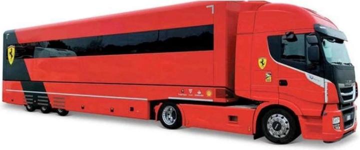 Immagine prodotto Bburago Rimorchio Ferrari Iveco S-Way + 1 Ferrari SF23 1/43
