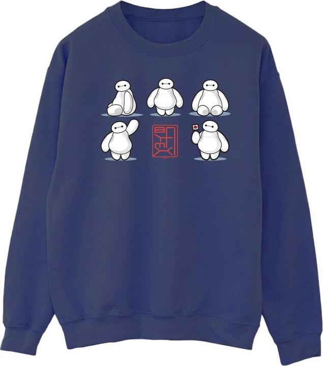 Actual product image Disney Mens Big Hero 6 Baymax Many Poses Sweatshirt (XXL)