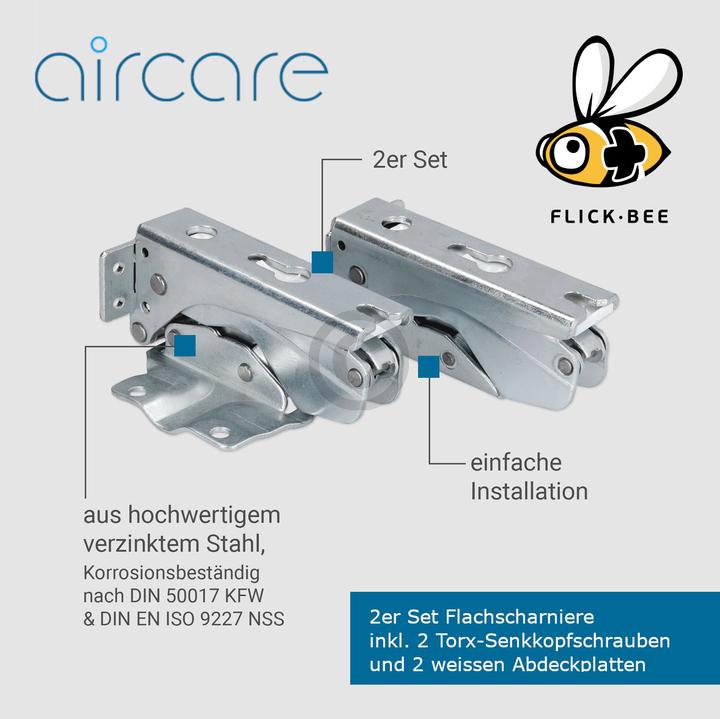 Produktbild Europart Türscharnier Set wie BOSCH 00481147 für Kühlschrank Gefrierschrank KühlGefrierKombination