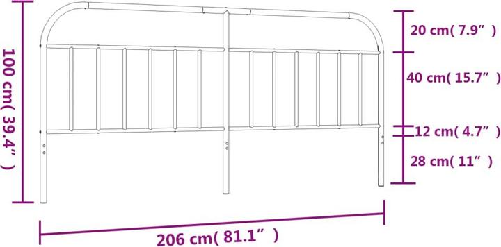 Actual product image VidaXL Nixon (206 x 3 x 100 cm)