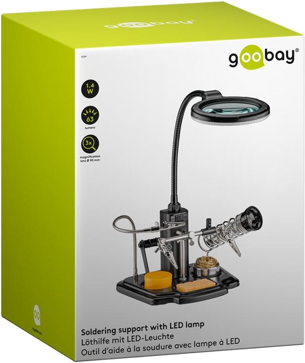 Immagine prodotto Goobay Ausilio per la saldatura con luce LED (Supporto/mano)
