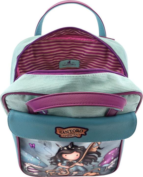 Produktbild Gorjuss Rucksack Curiosity Grau grün (27 x 10 x 37 cm)