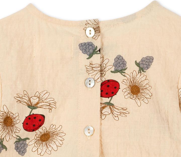 Actual product image Konges Slojd Vida with puff sleeves Ladybug (80)
