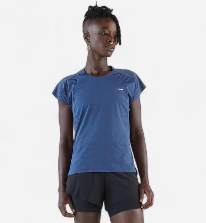 Kiprun Laufshirt kurzarm Damen leicht - 900 Light marineblau