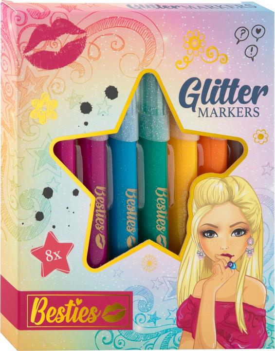 Produktbild Besties Glitzer-Filzstifte (Mehrfarbig, 8 x)