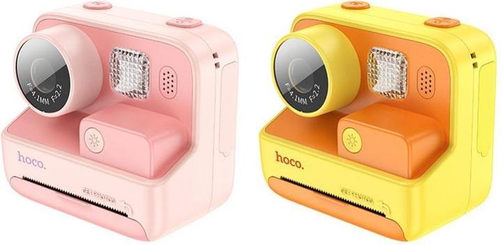Produktbild Hoco Headphone with microphone digital kids camera with printer DV200 pink