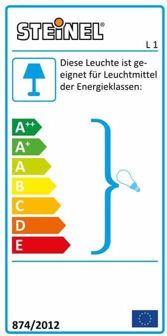 Energie-Label Steinel Sensorlampe L 1 (10 m)
