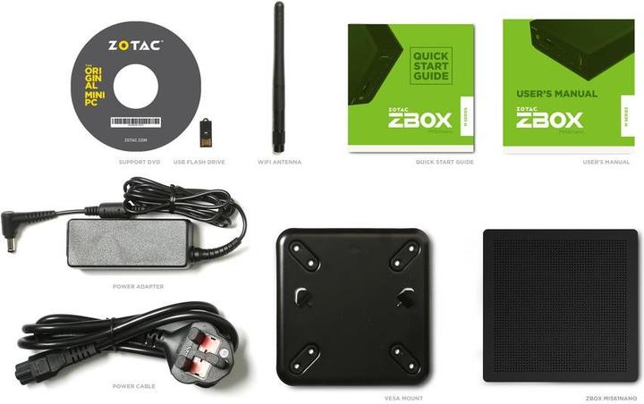 Produktbild Zotac ZBOX MI561 Nano (Intel Core i7-7500U)