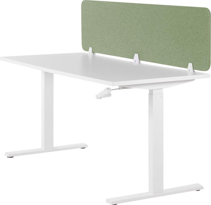 Image du produit Beliani Cloison de bureau vert clair 180 x 40 cm WALLY