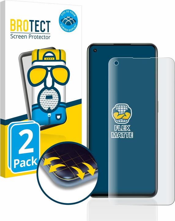 Image du produit BROTECT Full-Cover Protection Mat (2 pièce(s), Realme GT 2 Pro)
