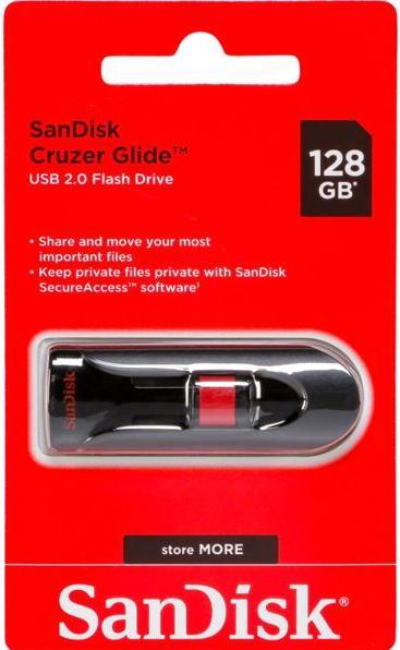Image du produit SanDisk Cruzer Glide (128 Go, USB-A, USB 2.0)