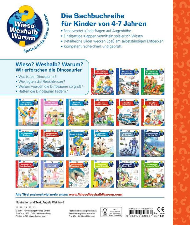 Produktbild Ravensburger Wir erforschen die Dinosaurier (Deutsch, Angela Weinhold, 2011)