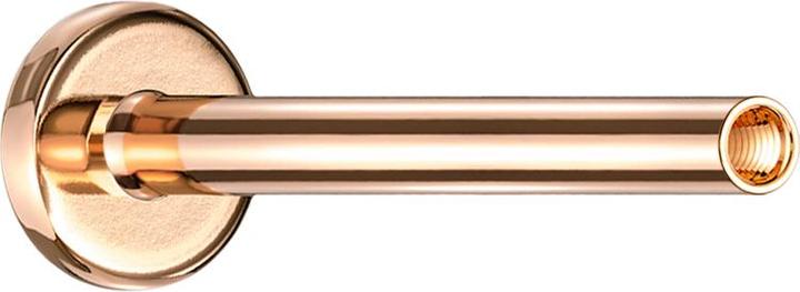 Star Piercing Micro Labret-Stab rosegold mit 0.8 mm Innengewinde (ohne Messing, Titan G23)