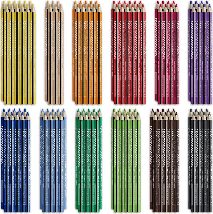 Produktbild Staedtler Buntstifte Noris color Jumbo Dreikant 112er-Set (Mehrfarbig, 112 x)