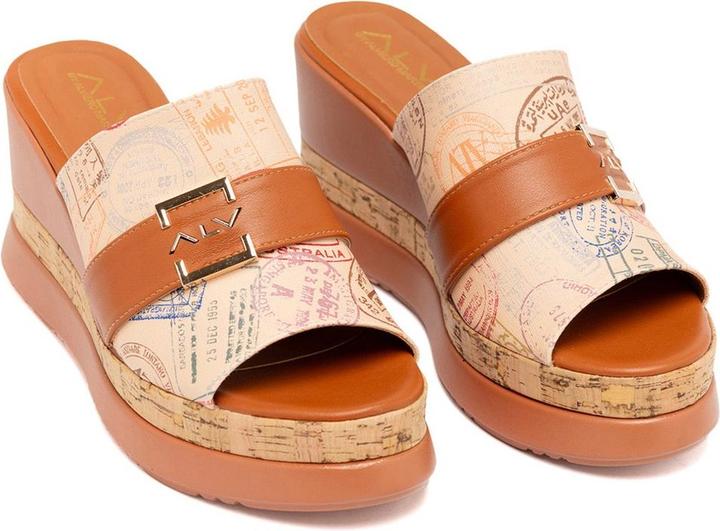 Produktbild ALV by Alviero Martini Damen Keil-Sandalen - Modell Estrada - 100% Polyurethan (39)