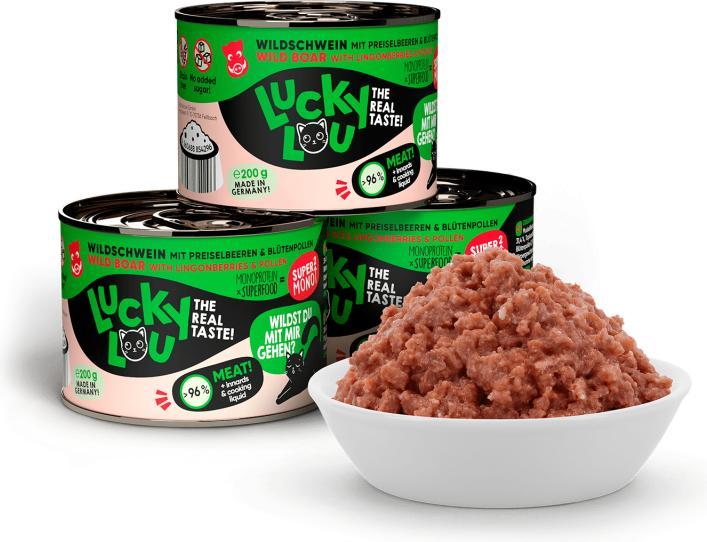 Actual product image Lucky Lou Cat wet food (Adult, 1 pcs., 238 g)