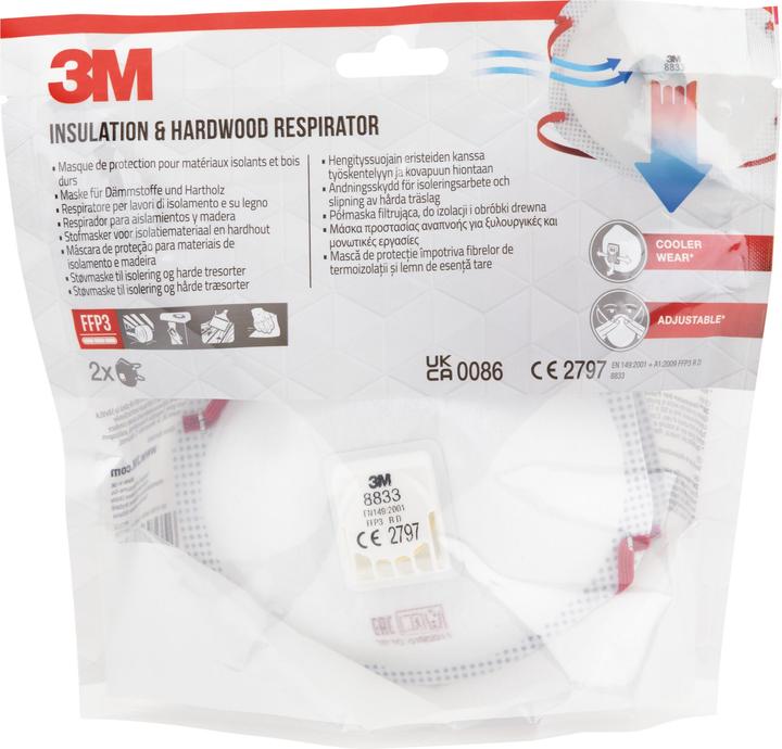 3M Maske Dämmstoff (FFP3, 2 x)