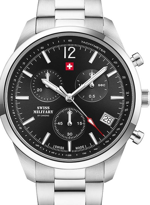 Produktbild Swiss Military SM34097.01 Chronograph Herrenuhr 42mm 5ATM (Chronograph, 42 mm)