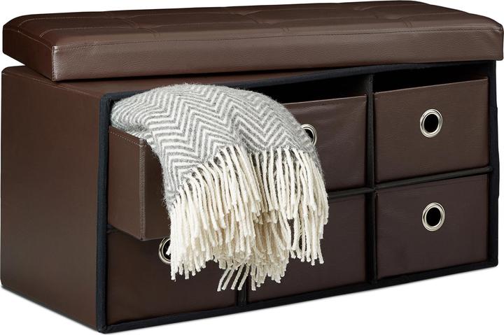 Image du produit Relaxdays Banquette de rangement (76 cm)
