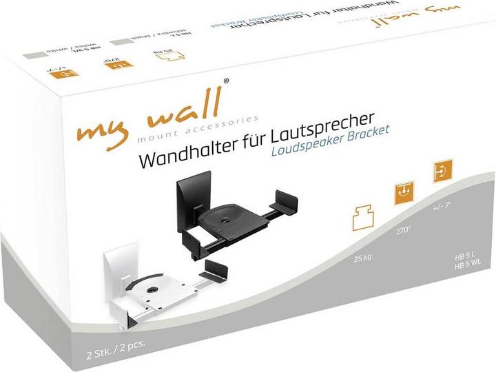 Image du produit myWall HB5L (1 paire, Installation murale, Inclinable, Pivotant)