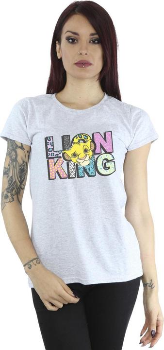 Actual product image Disney Womens/Ladies The Lion King Pattern Logo Cotton T-Shirt (S)