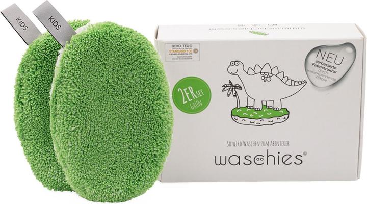 Waschies Kidsline - Waschpads für Babys und Kinder Grün Special-Edition (Reinigungstücher)