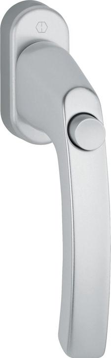 Produktbild Hoppe Fenstergriff LIÈGE - Druckknopf, Vierkant 7 x 40 mm, Alu silber eloxiert (Türgriff)